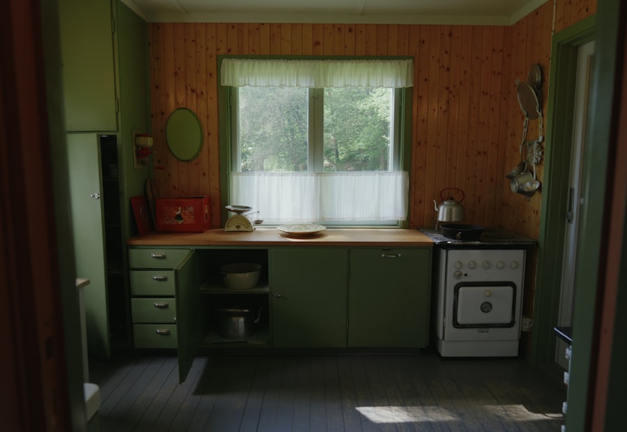 Logan Square kitchen before the renovation, original 1985 units
