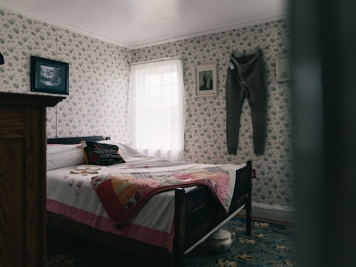 A bedroom in an untouched period house